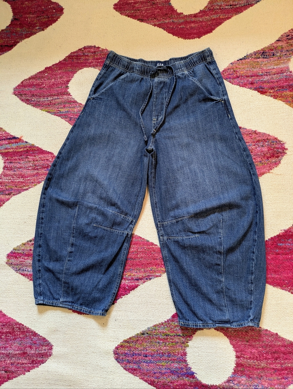 Gap Petite Barrel Leg Jeans; Ankle Length
